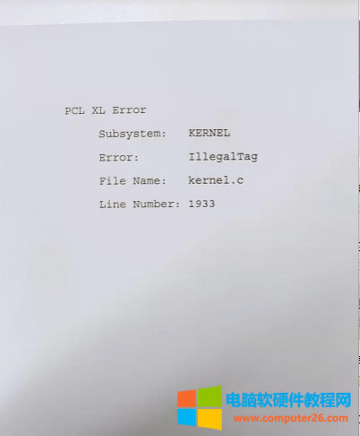 HP403ӡCӡһļ͕һPCL XLErrore