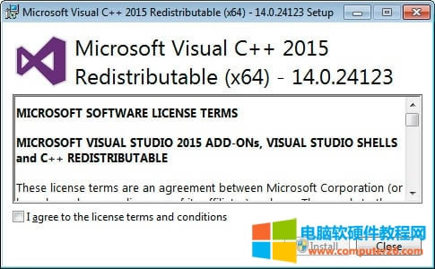 @ʾ Microsoft Visual C++-2015 Redistributable ĻҪͬSɗl͗l“ͬ”дȻΓ“b”o