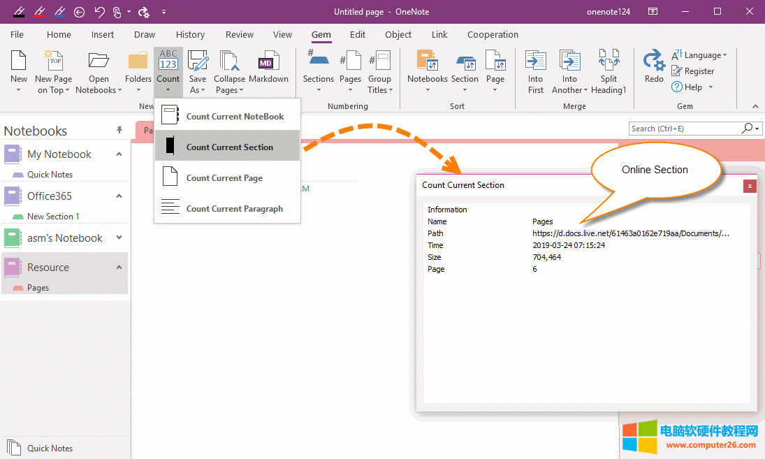 Pӛ䌚 Gem for OneNote ṩ˫@ùPӛօ^СĹ