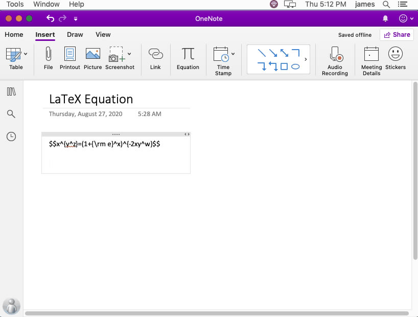 ľWЏ LaTeX _ʽɈDƬʽ Mac OneNote 