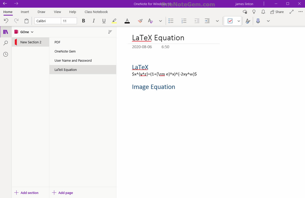 ľWЏ LaTeX _ʽɈDƬʽ OneNote 