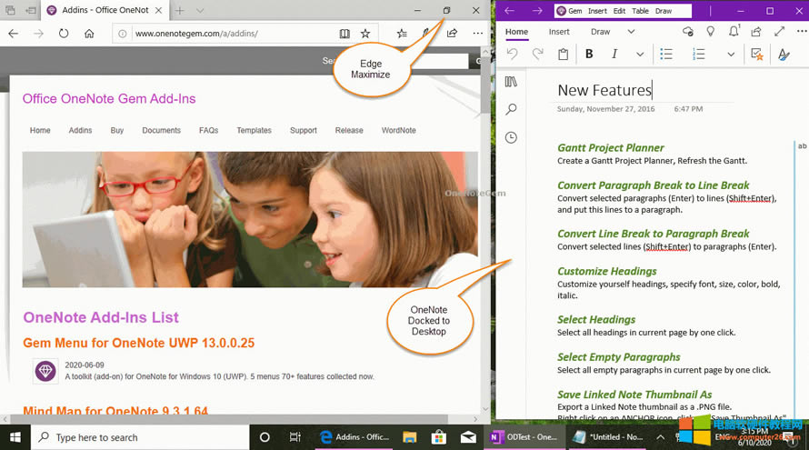  Windows ϵ OneNote UWP 