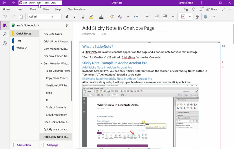ͨ^䌚ˆṩĲQ OneNote UWP ַMQ