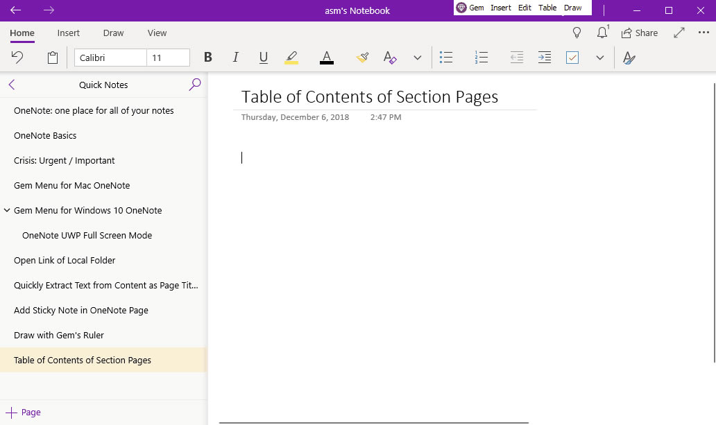 ʹ䌚ˆ΁ OneNote for Windows 10 ķօ^Ŀ䛴V