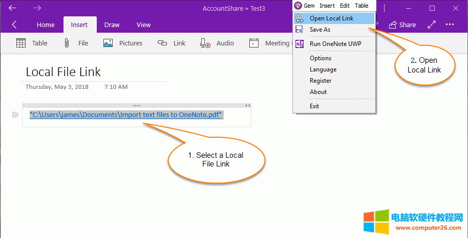 䌚ˆ Gem Menu for OneNote UWP ṩ“_朽”ĹÁ_ OneNote UWP ﱾ朽