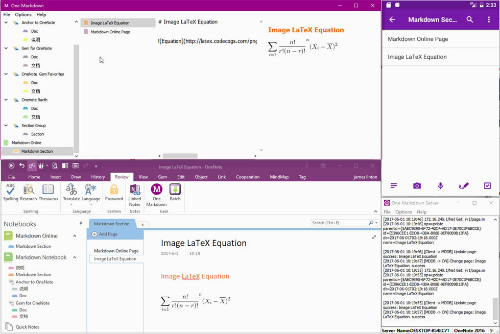 Markdown aK -> 䌚һ} -> 䌚һ} -> OneNote