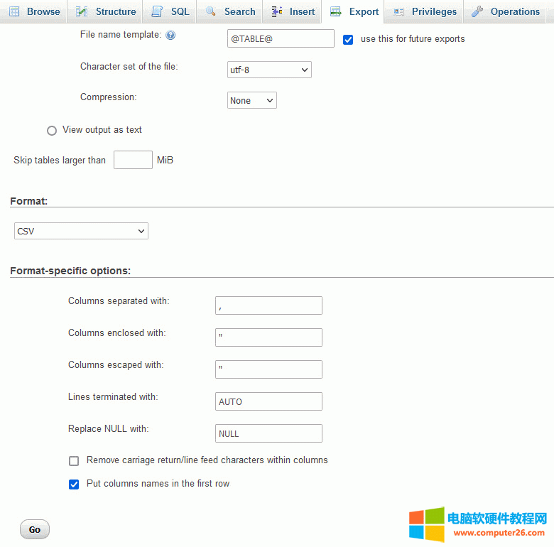 phpMyAdmin ҕD article_full  CSV ļ