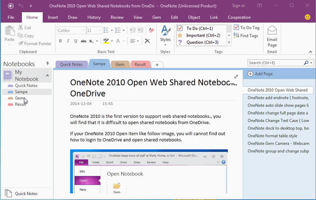 I OneNote 棬Ƅ@Щ浽һօ^