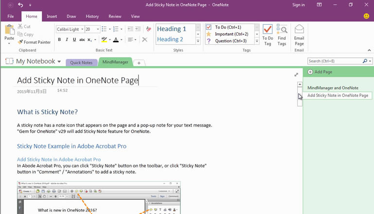  MindManager һIɮǰ OneNote Ŀ䛴V˼SD