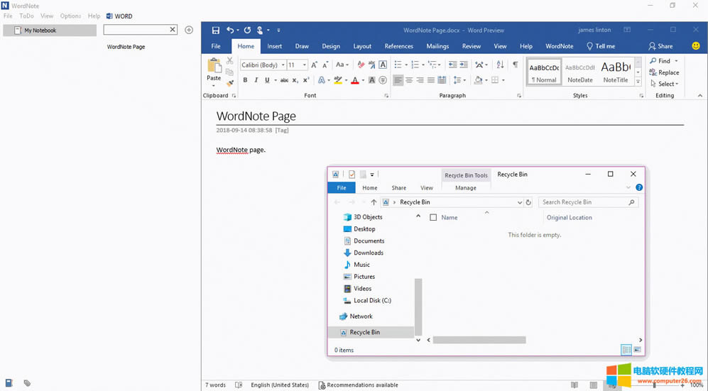 WordNote ʹ Windows ĻվԼĻվ 