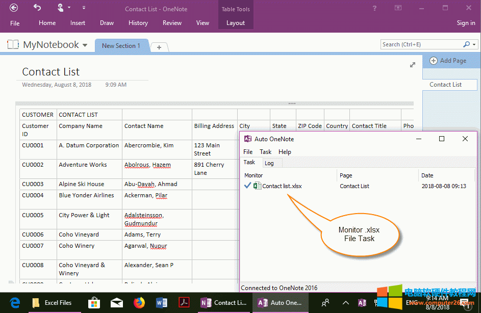 ָһ Excel ļOͬǰ OneNote 