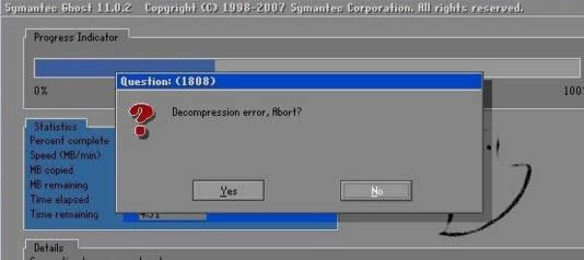 [ѽQ]ghostϵyrFdecompression error abort