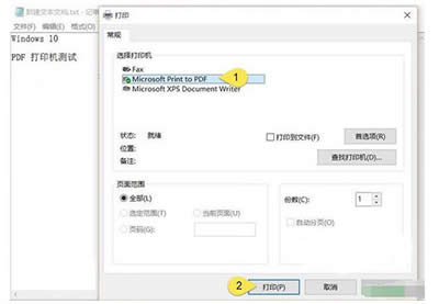 Win10ٴӡPDFęn̳
