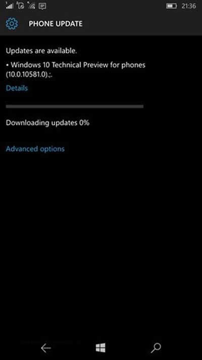 Win10 MobileA[10581d0%Qk