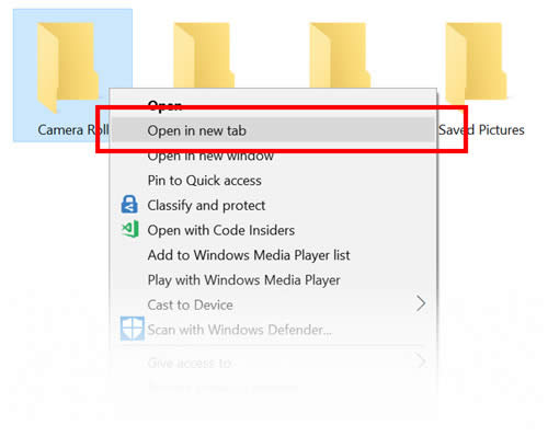 標簽在Windows10的文件瀏覽器選項卡的經驗