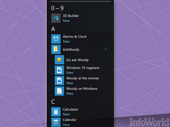 10個開始菜單中的技巧適用于Windows10