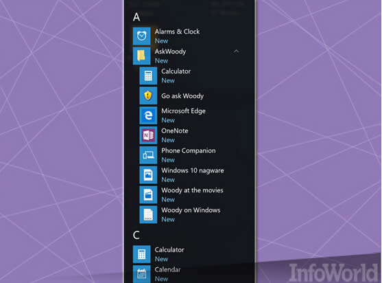 10個開始菜單中的技巧適用于Windows10