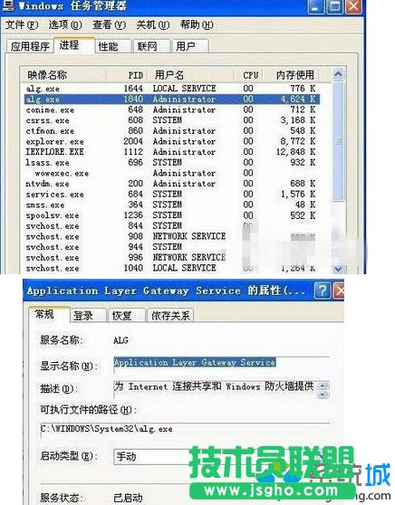 win7ϵy΄չalg.exeʲôṂ  