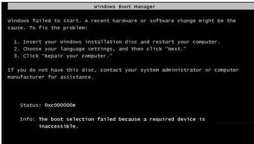  Win7o_Cʾe`0xc000000eޏͷ