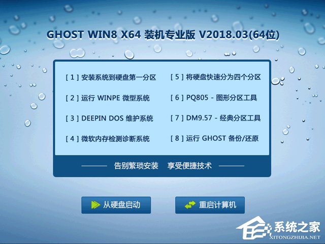 GHOST WIN8 X64 bCI V2018.03(64λ)