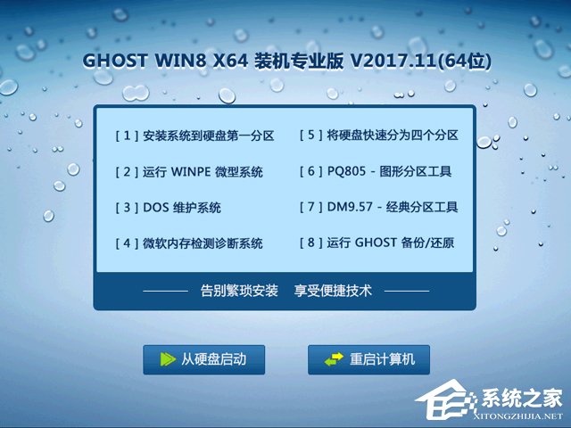 GHOST WIN8 X64 bCI V2017.11(64λ)