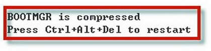 XPϵyʾbootmgr is compressedoϵyôk