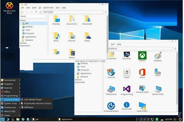 Win10Linux LXQt 16.03ldݷ